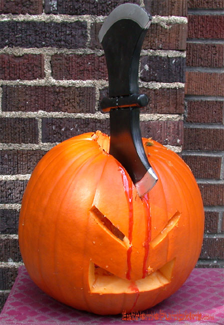 Axe to The Head Pumpkin