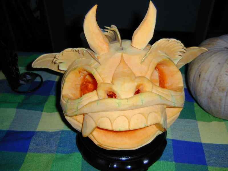 Balinese Carved Pumpkin