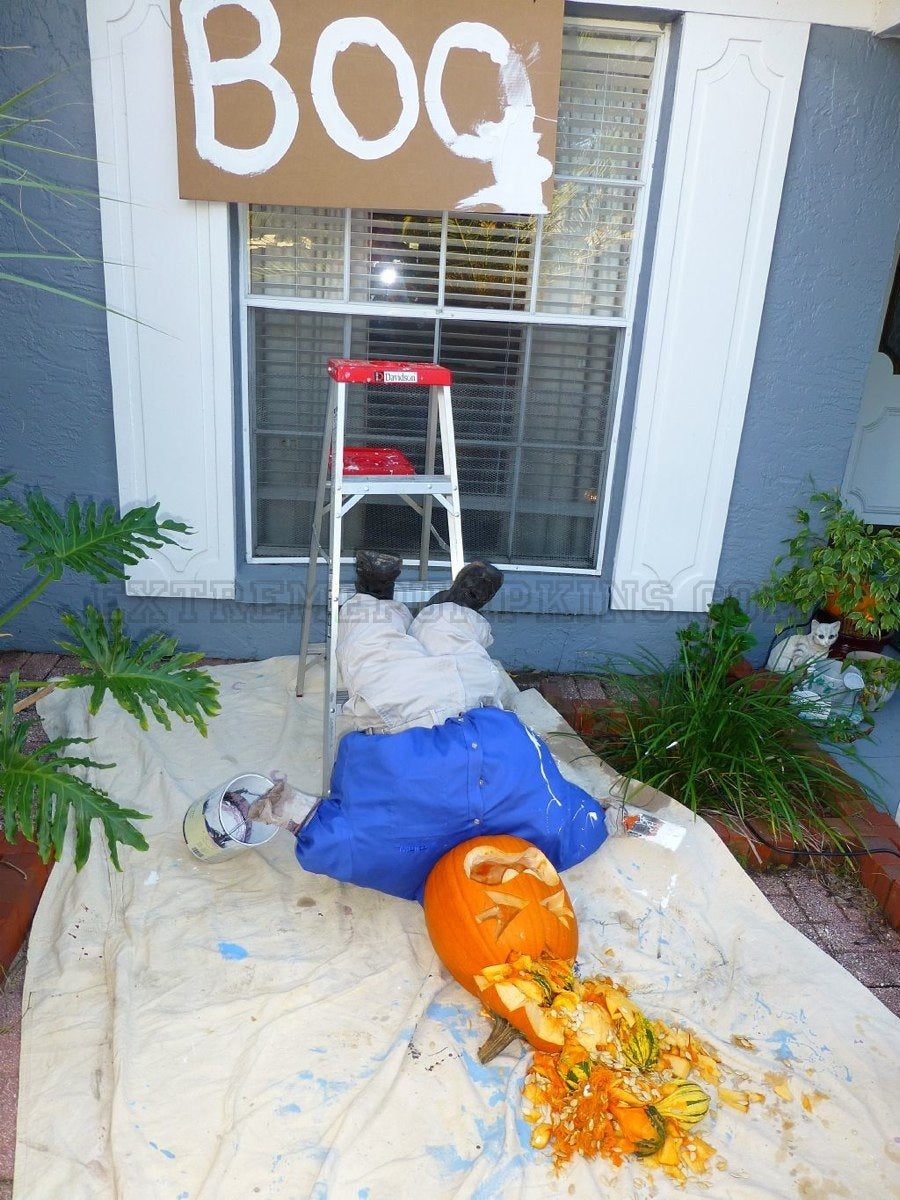 Falling Off The Ladder Pumpkin