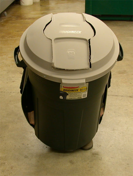 Hiding In The Trash Can