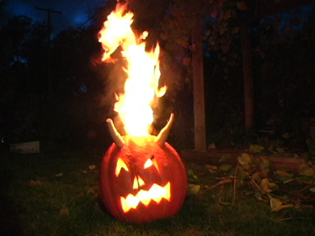 My Favorite Pumpkin Lighting Technique - Kerosene Soaked Toilet Paper