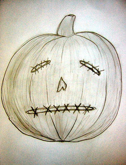 Sewn Shut Pumpkin Concept