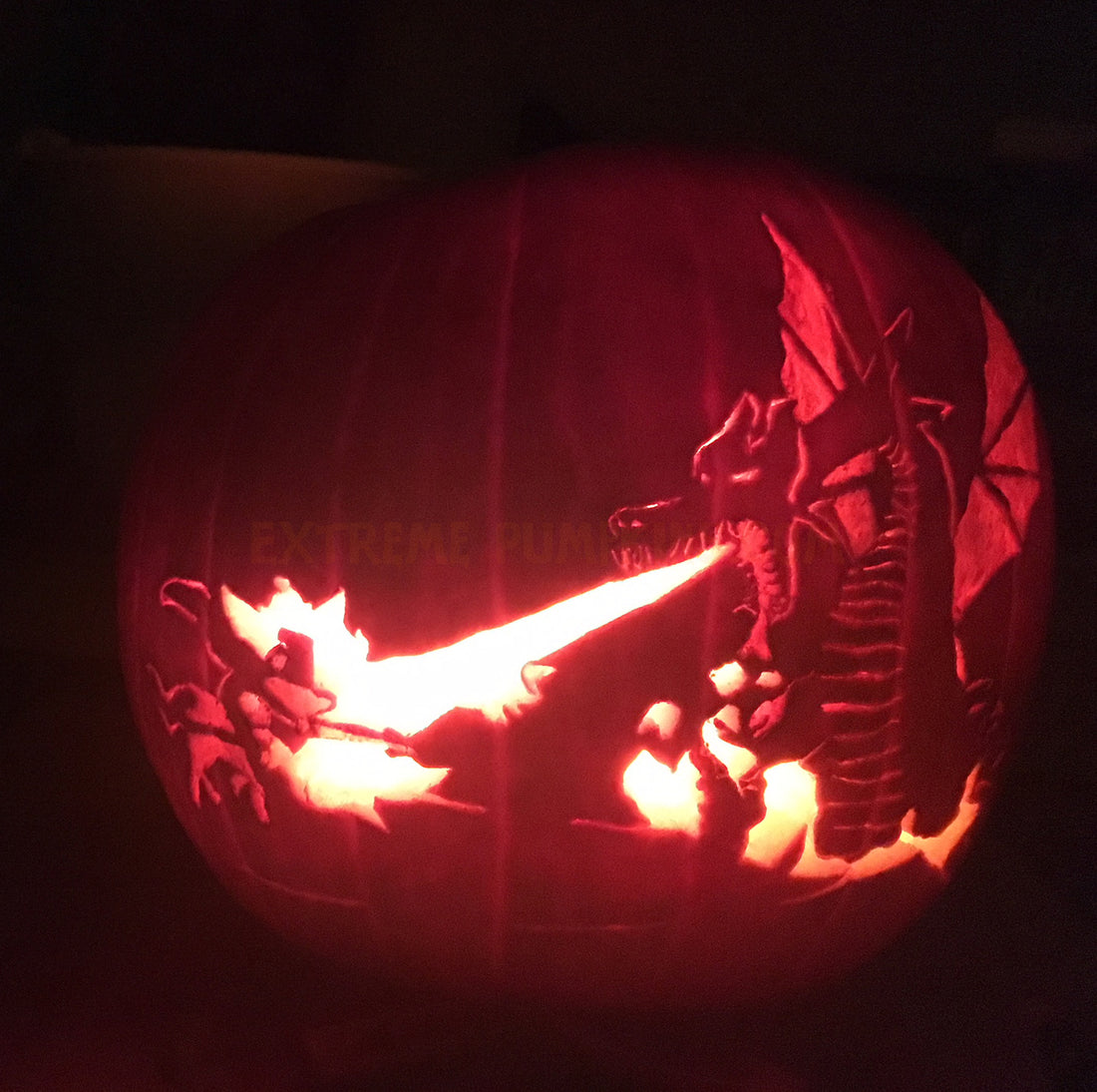 Dragon Torching Knight Pumpkin