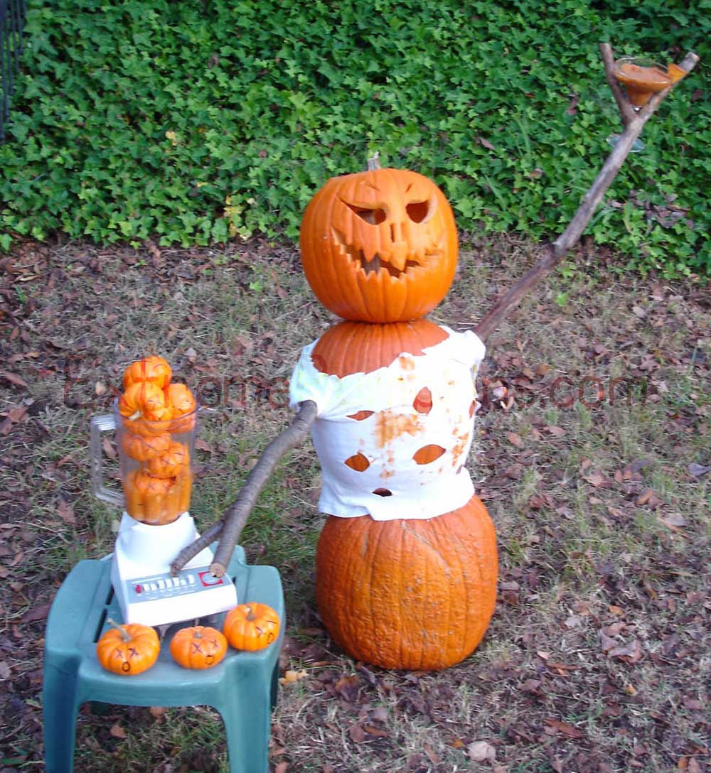 The Blender Tending Property Defender Pumpkin