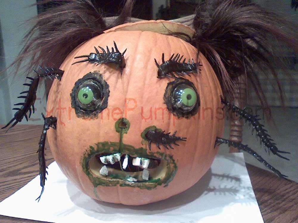 The Centipede Face Pumpkin