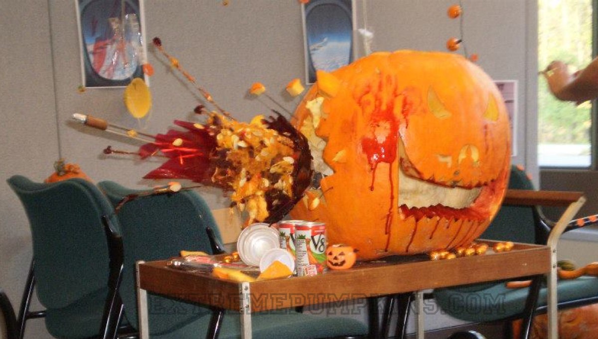 The Head Shot Exit Wound Pumpkin