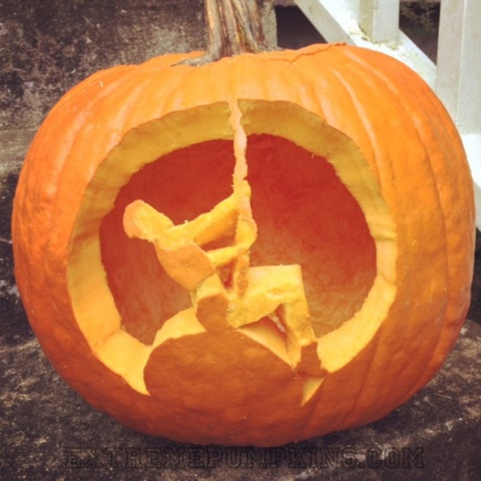 The Miley Cyrus Wrecking Ball Pumpkin