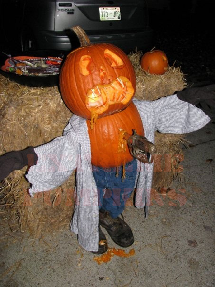 The Stabbed Hillbilly Pumpkin