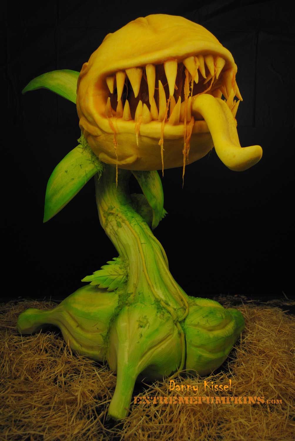 Venus Flytrap Pumpkin Sculpture