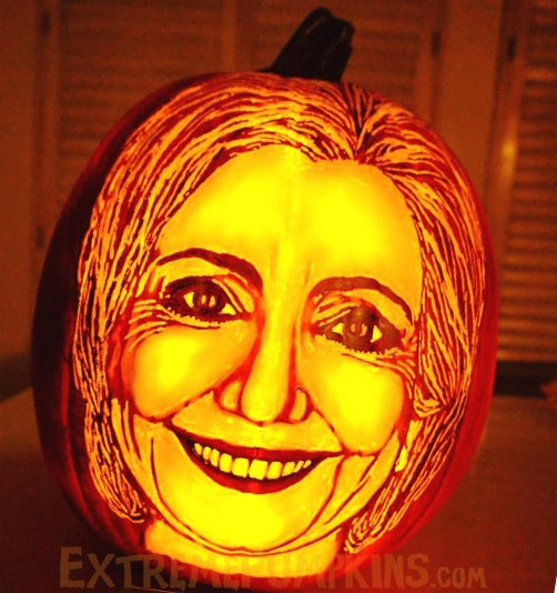 A Crooked Hilary Pumpkin