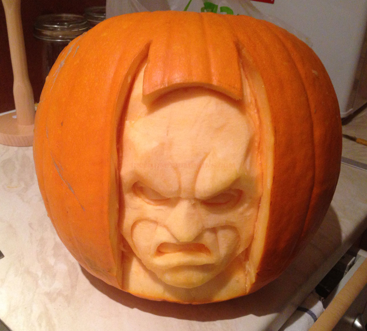 A Great Batman Pumpkin