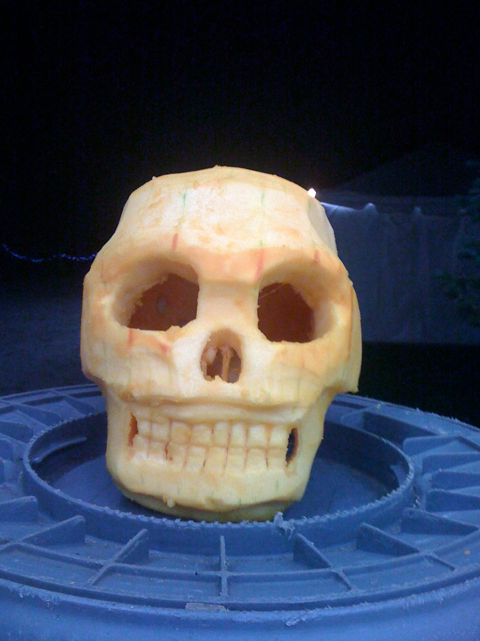 A Really Good Skull Pumpkin