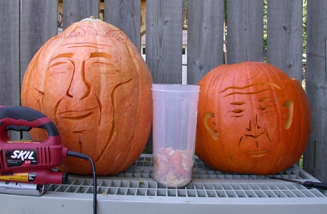 Carved Up Presidential Pumpkins