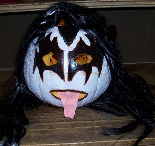 Gene Simmons Pumpkin with Ham Tongue