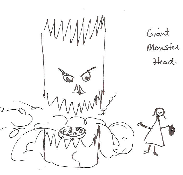 Giant Monster Head