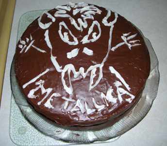 Here is a metallica birthday cake for you.