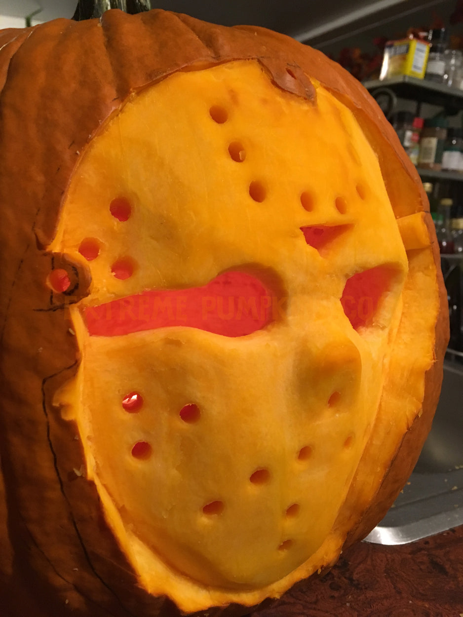 Hockey Mask Pumpkin