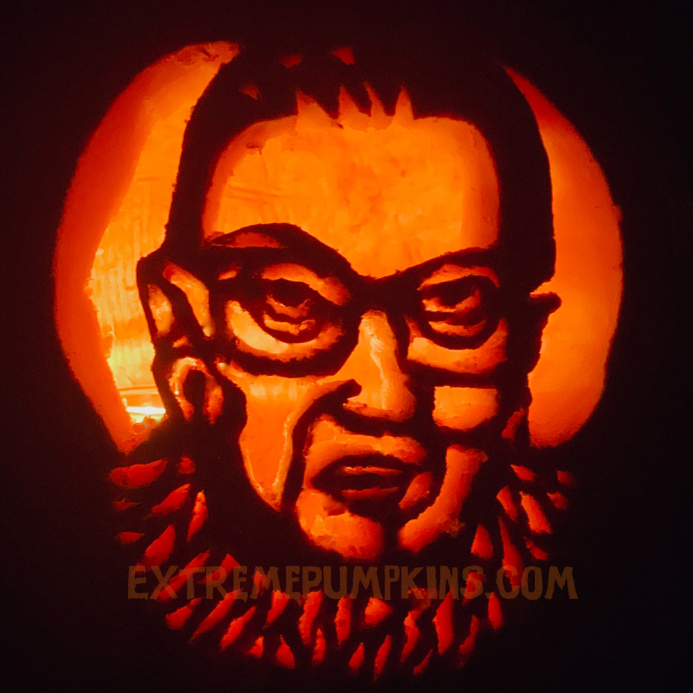 Ruth Bader Ginsburg Pumpkin