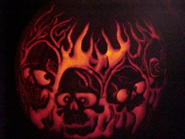 Skull and Flames