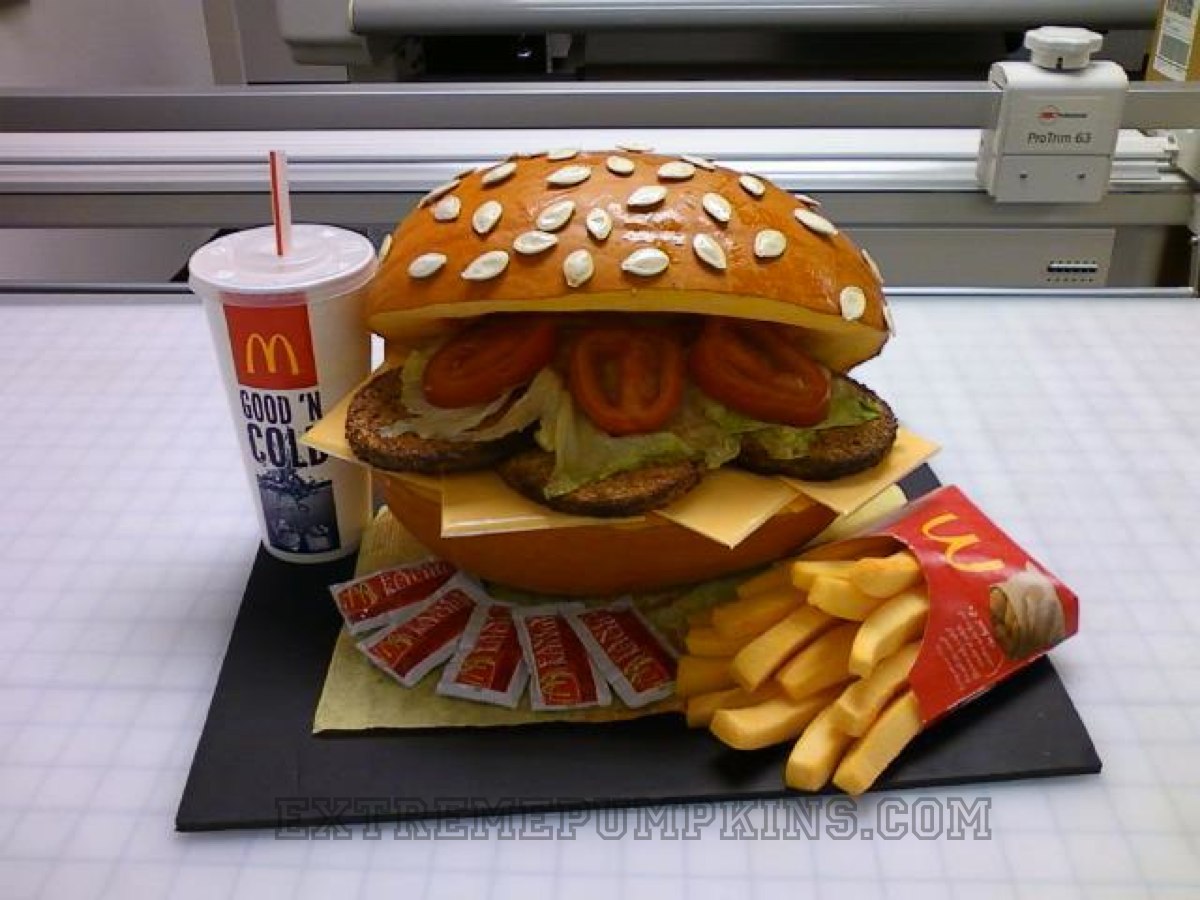 The Burger and Fries Pumpkin