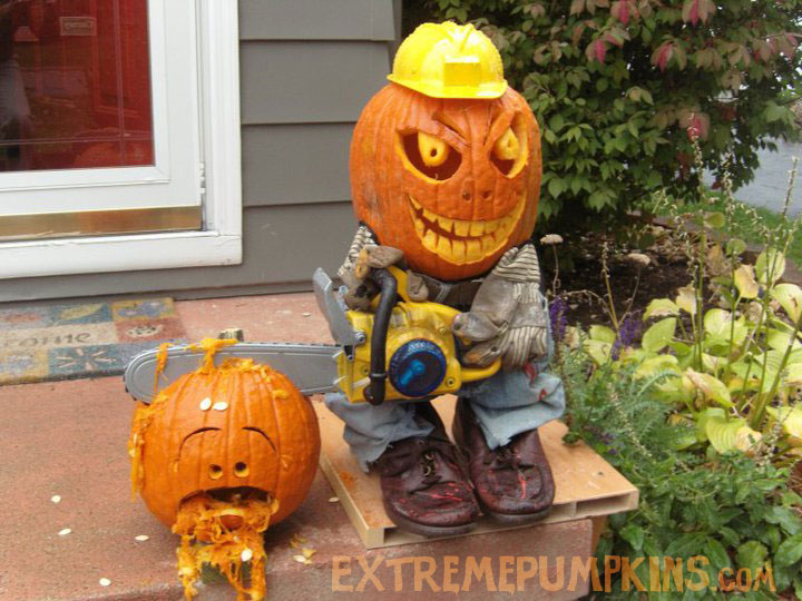 The Chainsaw Pumpkin Guy