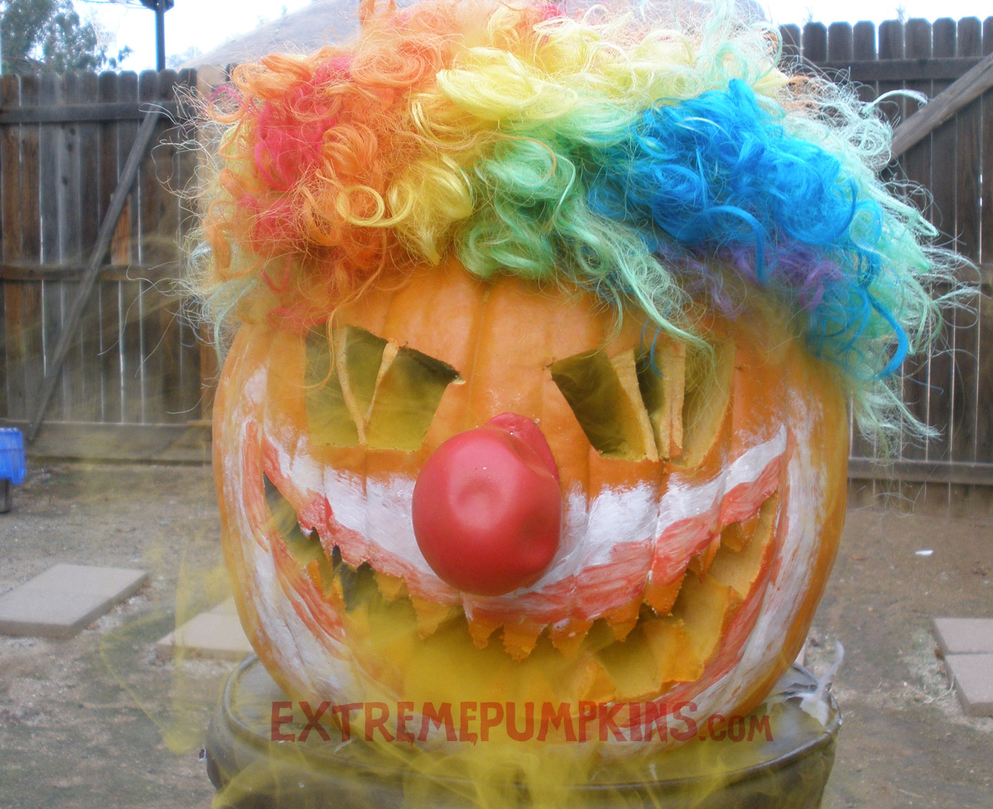 The Crazy Clown Pumpkin