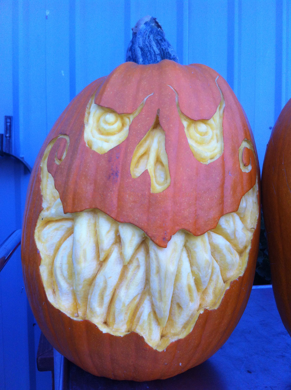The Creepy Smile Pumpkin