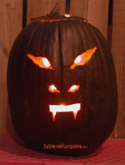 The Flat Black Pumpkin Looked Evil