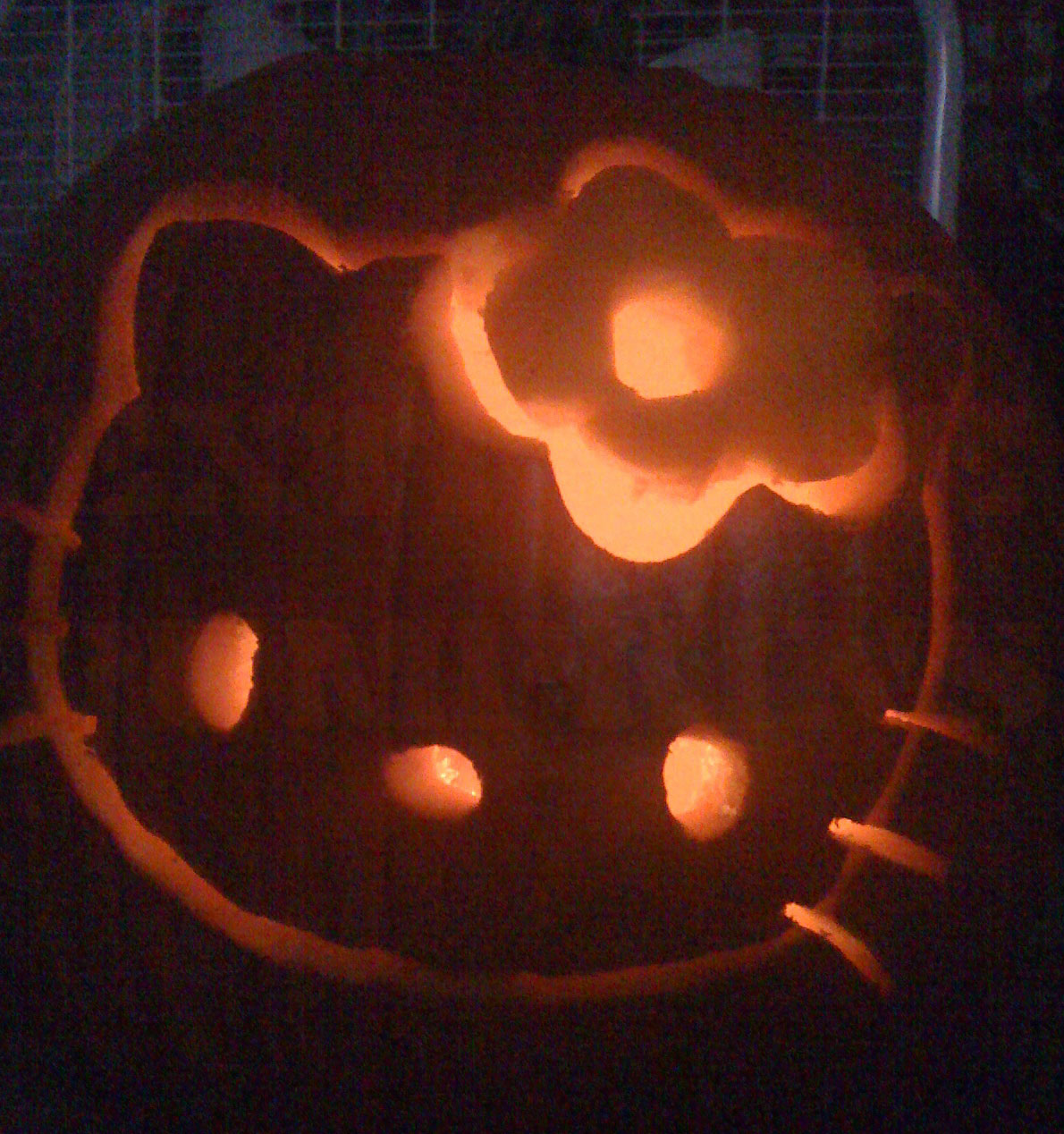 The Hello Kitty Pumpkin - Truly Frightening