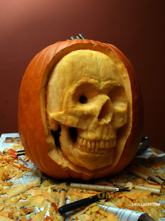The Skull-A-Day Pumpkin