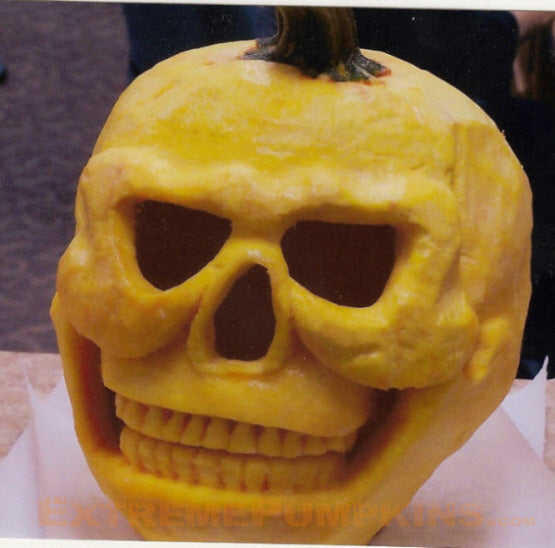 This Year's Coolest Pumpkin Skull
